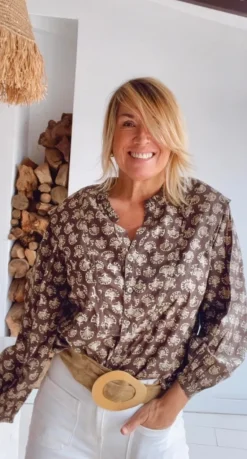 Blusa Andrea topo
