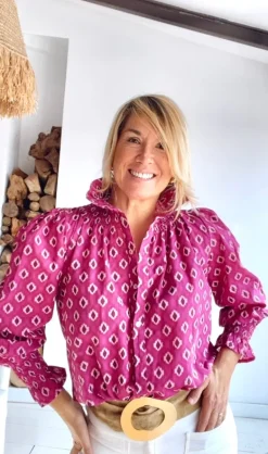 Blusa Barbate buganvilla