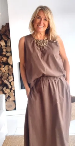 Blusa chocolate