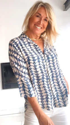 Camisa Alba azul