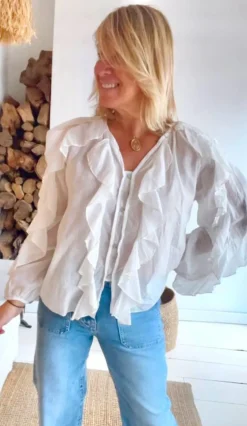 Camisa Margarita blanco