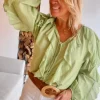 Camisa margarita verde