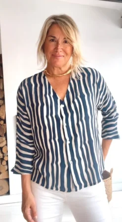 Camisa rayas marino