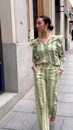 Camisa Sunset verde