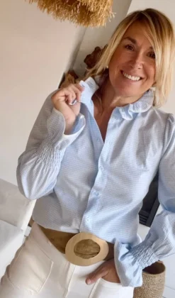 Camisa vichy azul