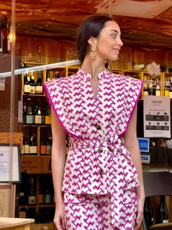 Chaleco Arena fucsia