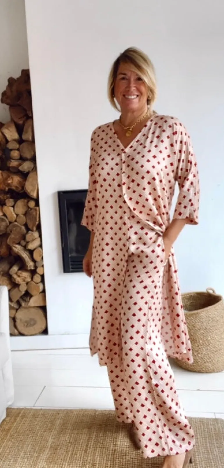 Pantalón Génova rojo