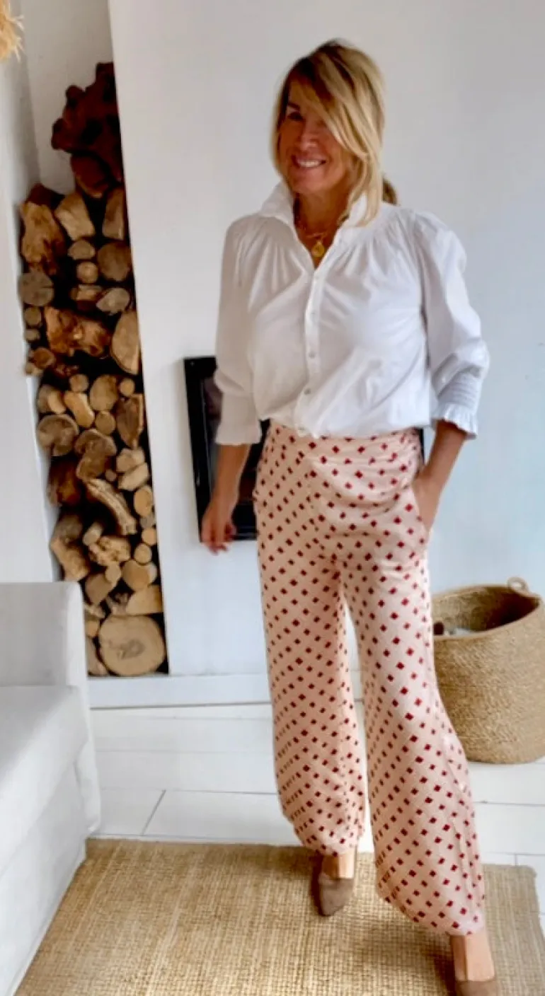 Pantalón Génova rojo