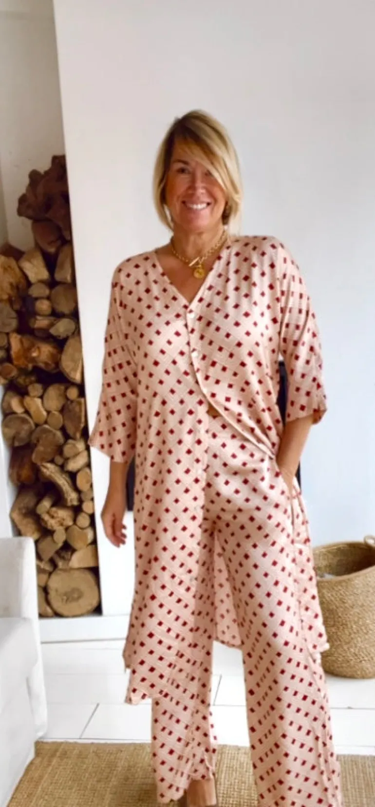 Pantalón Génova rojo