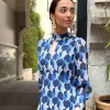 Vestido Caracola azul
