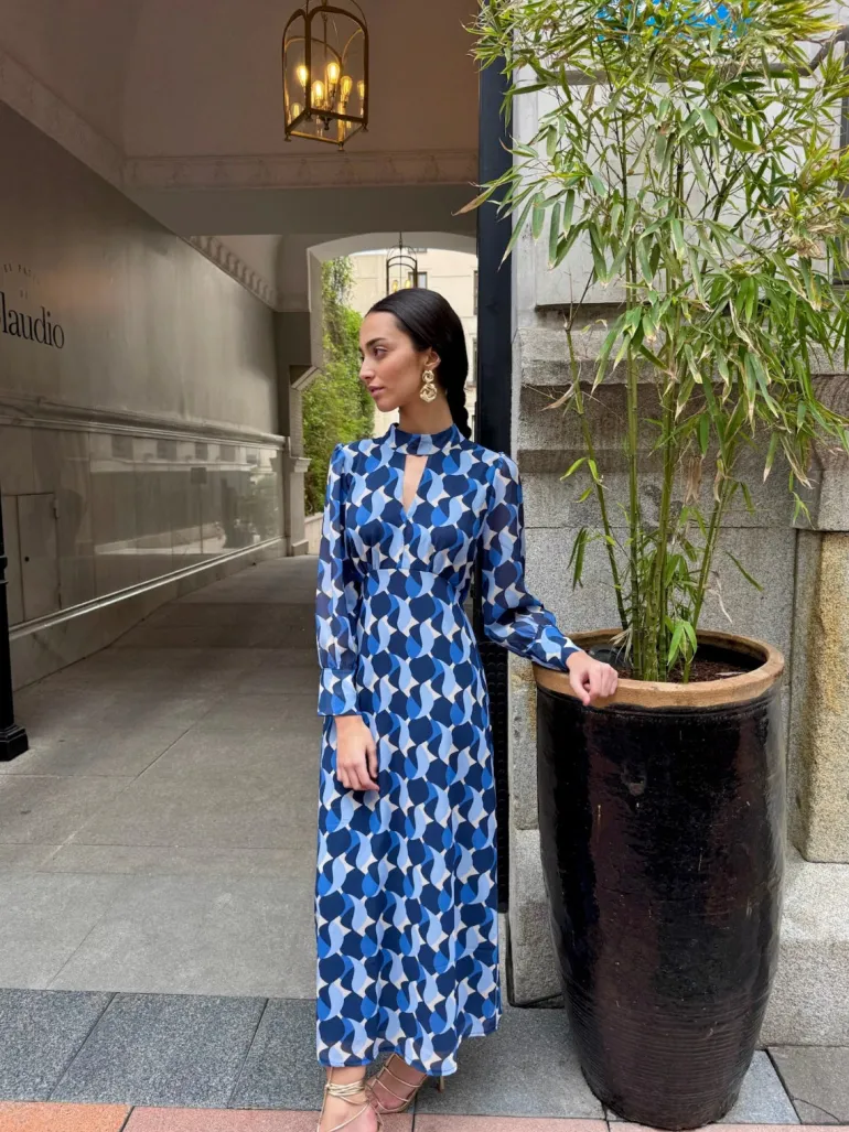 Vestido Caracola azul