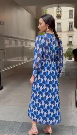 Vestido Caracola azul