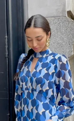 Vestido Caracola azul