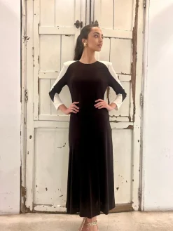 Vestido Edimburgo marrón chocolate