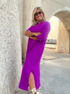 Vestido Laura buganvilla (PREVENTA TALLA L)