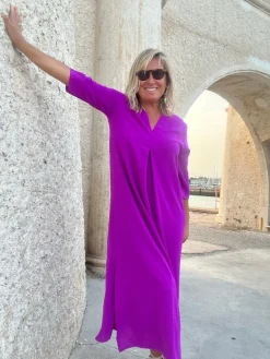 Vestido Laura buganvilla (PREVENTA TALLA L)