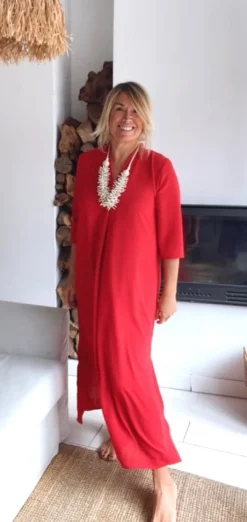 Vestido Laura rojo