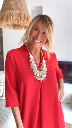 Vestido Laura rojo