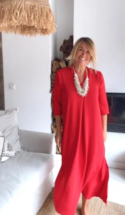 Vestido Laura rojo