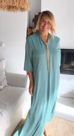 Vestido Laura verde agua