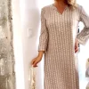 Vestido Marilyn beige kaki