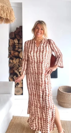 Vestido Marilyn marrón