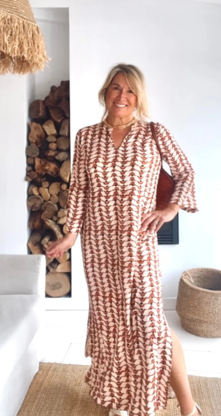 Vestido Marilyn marrón