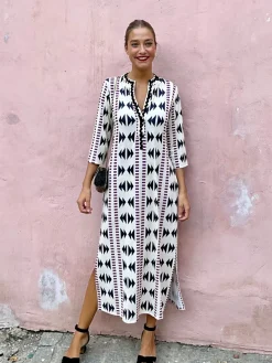 Vestido Praga geométrico